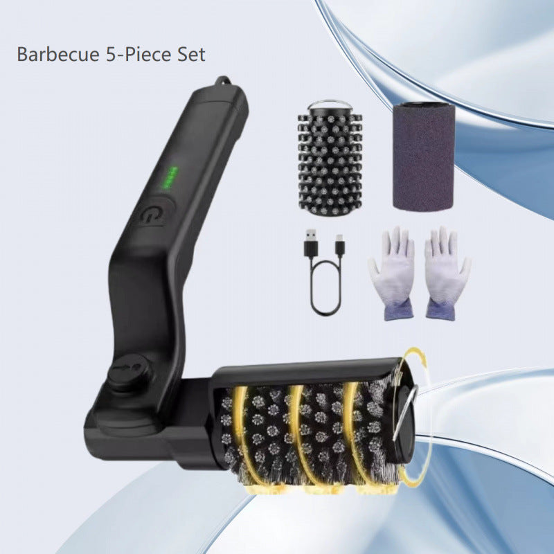 Electric Grill Cleaning Brush with Steel Bristles