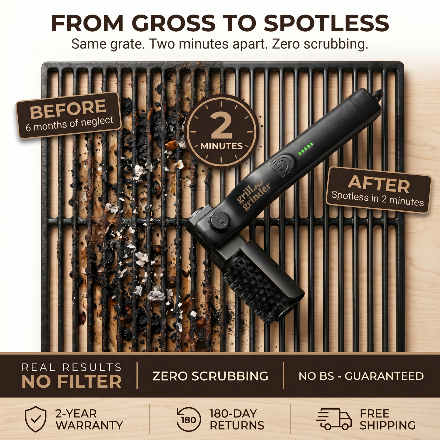 GrillGrinder Electric Grill Cleaner