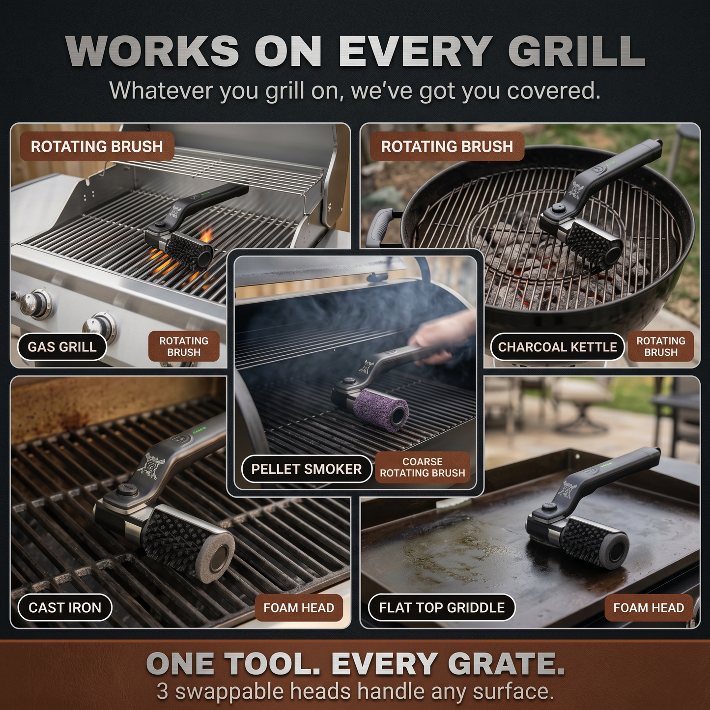 GrillGrinder Electric Grill Cleaner
